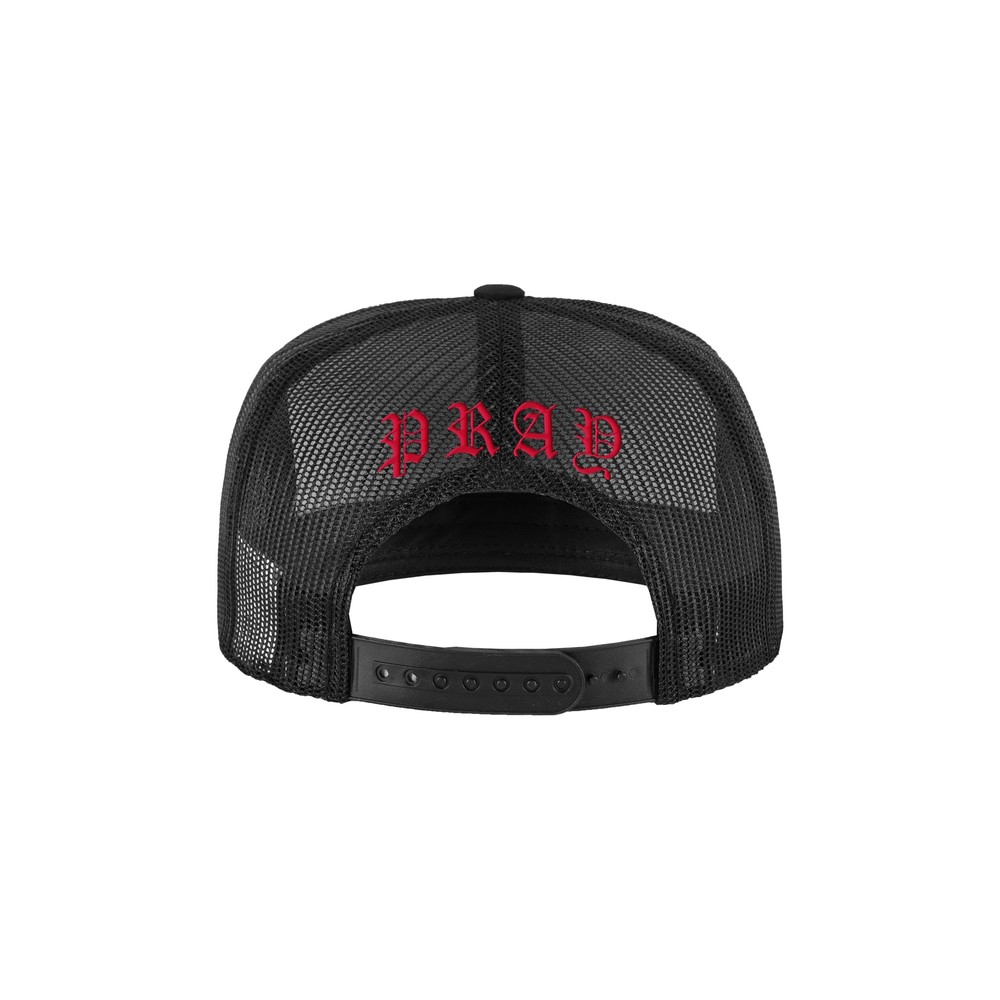 Mister Tee - Goth Cross Trucker Cap Cap - Black